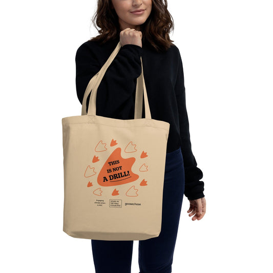 This is Not a Drill Tote Bag - Orange Print
