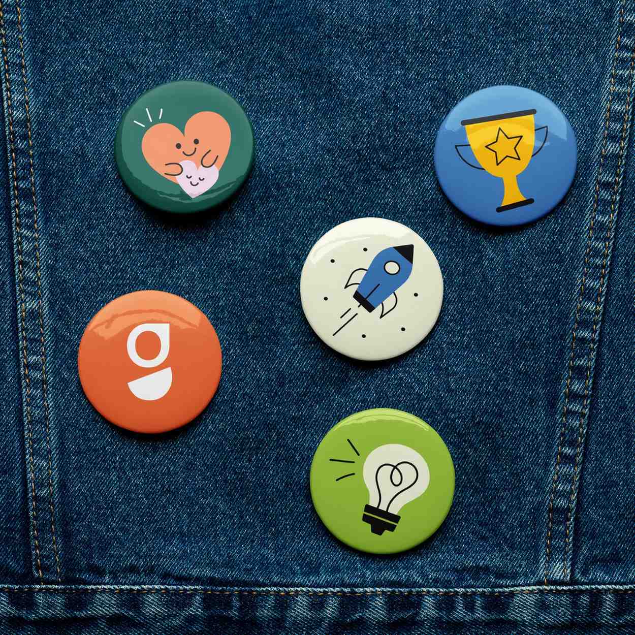 Quest & Conquer Pin Button Set