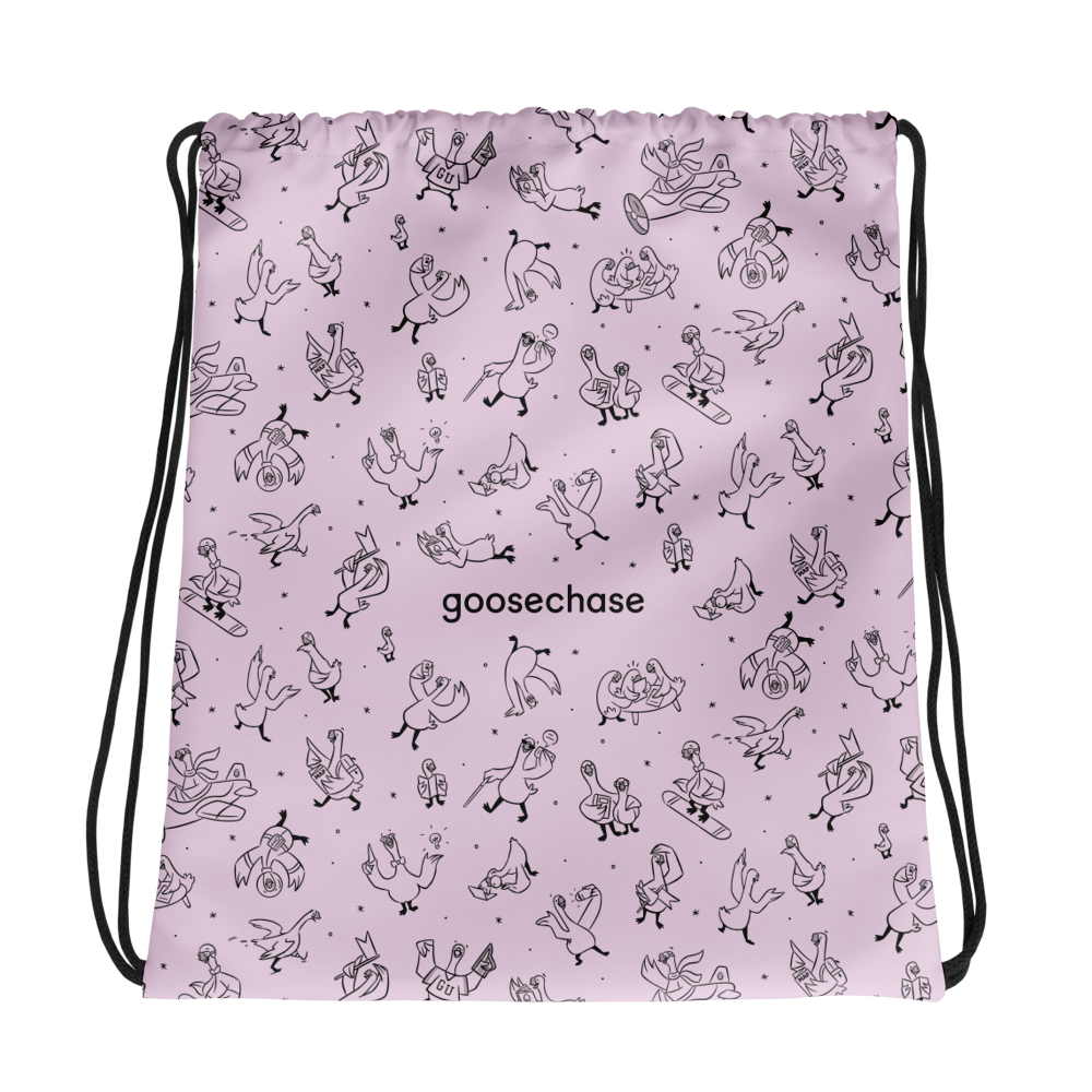 Goose on the Loose Drawstring Bag