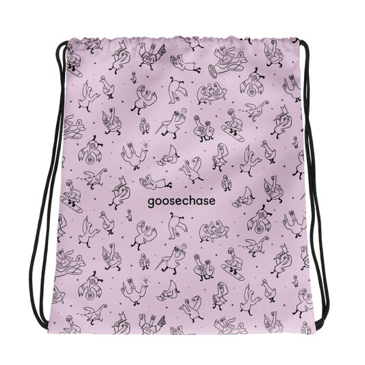 Goose on the Loose Drawstring Bag