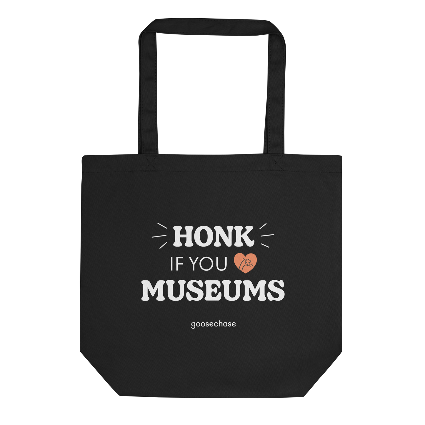 Honk If You Love Museums Tote Bag - Black