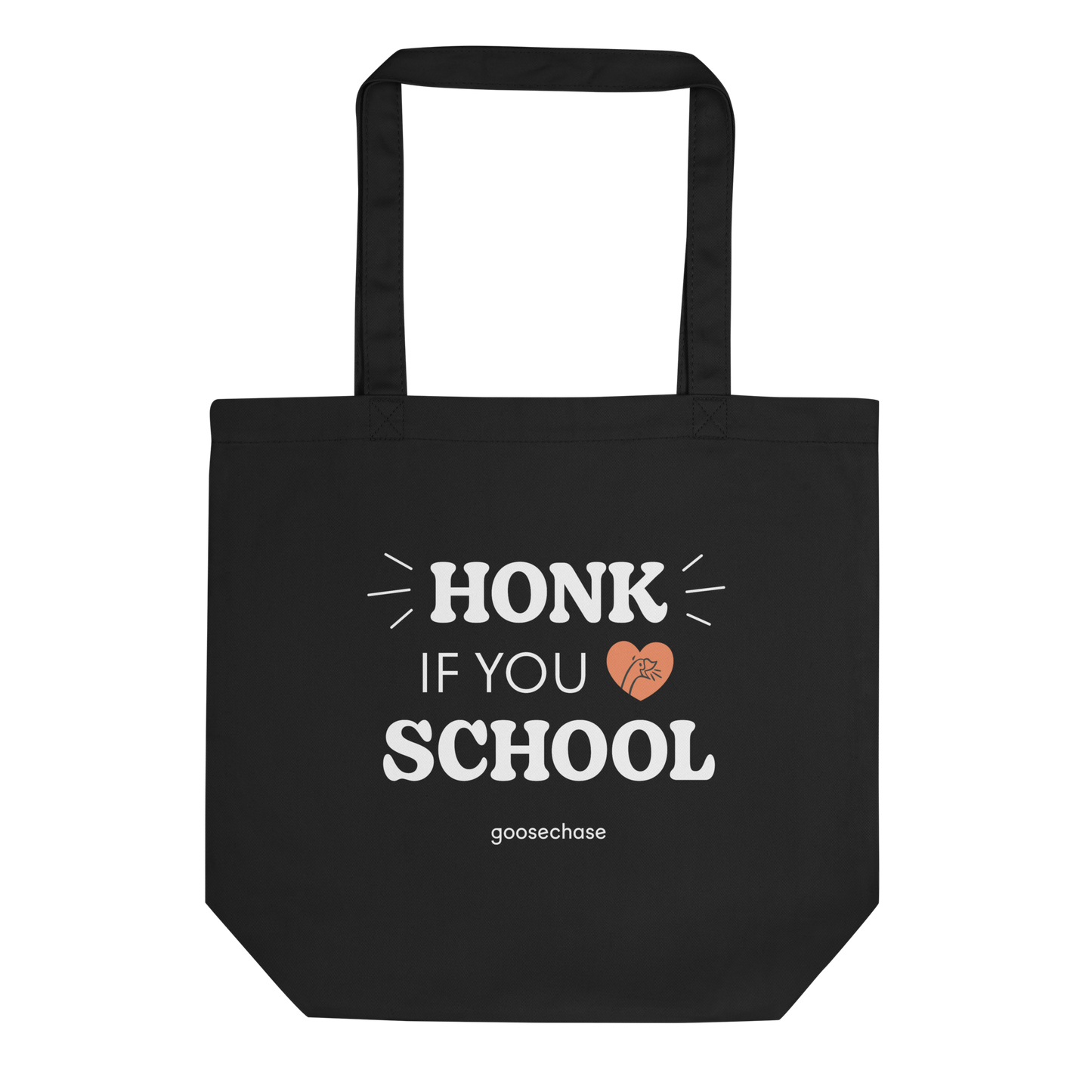 Honk If You Love School Tote Bag - Black