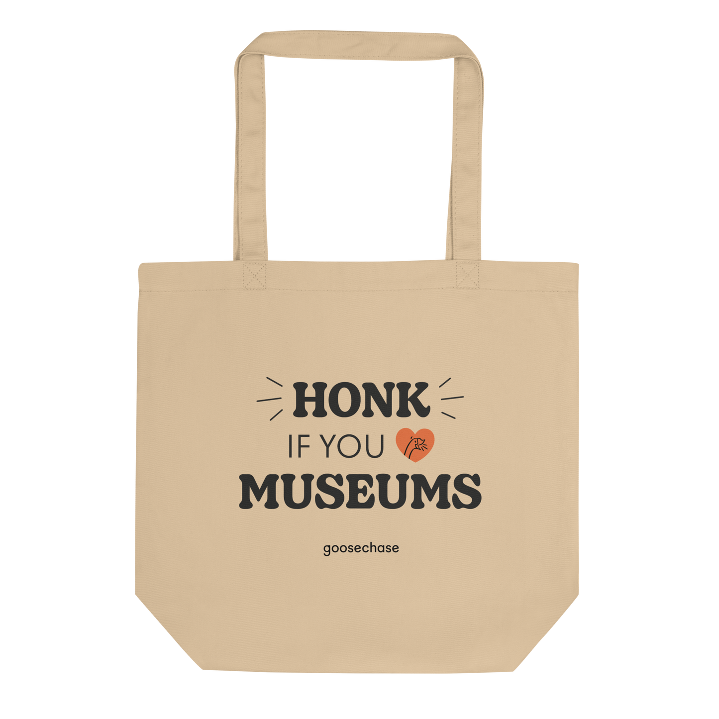 Honk If You Love Museums Tote Bag - Tan