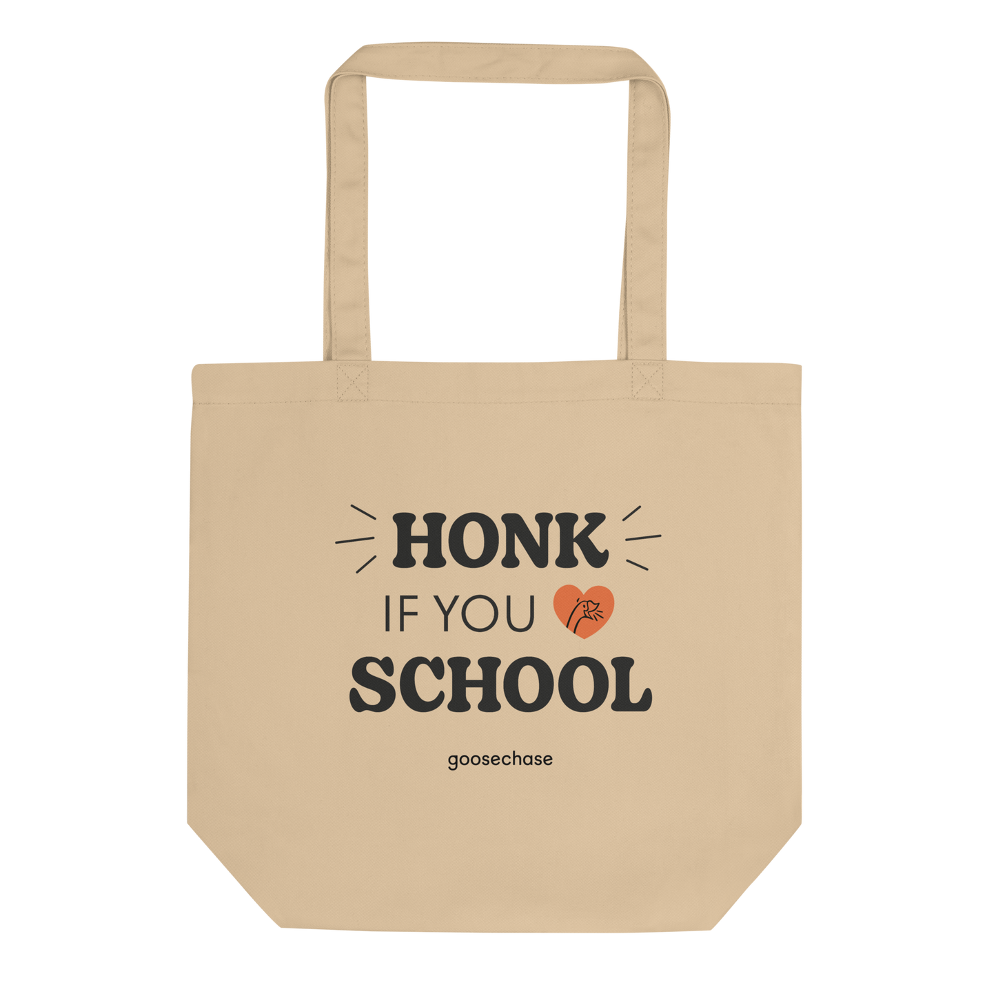 Honk If You Love School Tote Bag - Tan