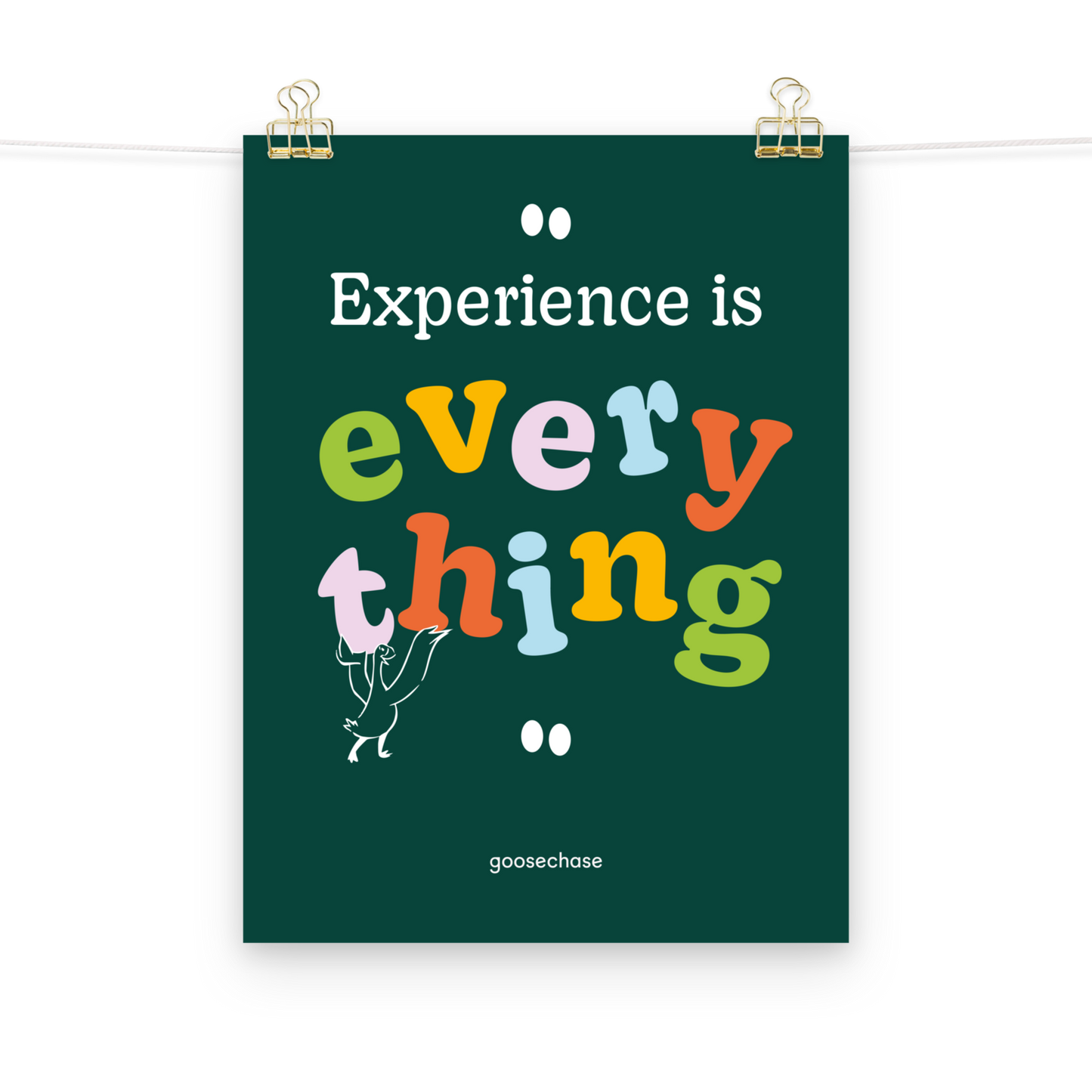 Experience is Everything Poster - 12x16"