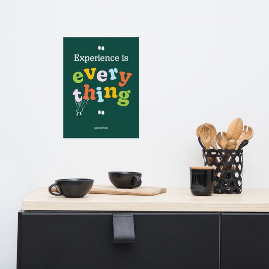 Experience is Everything Poster - 12x16"