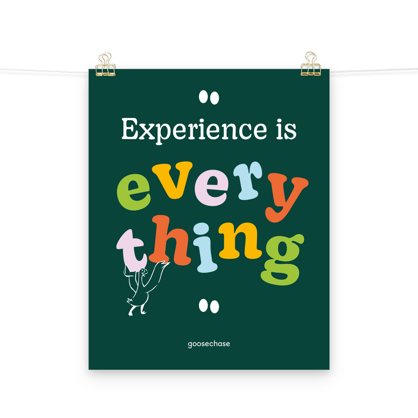 Experience is Everything Poster - 16x20