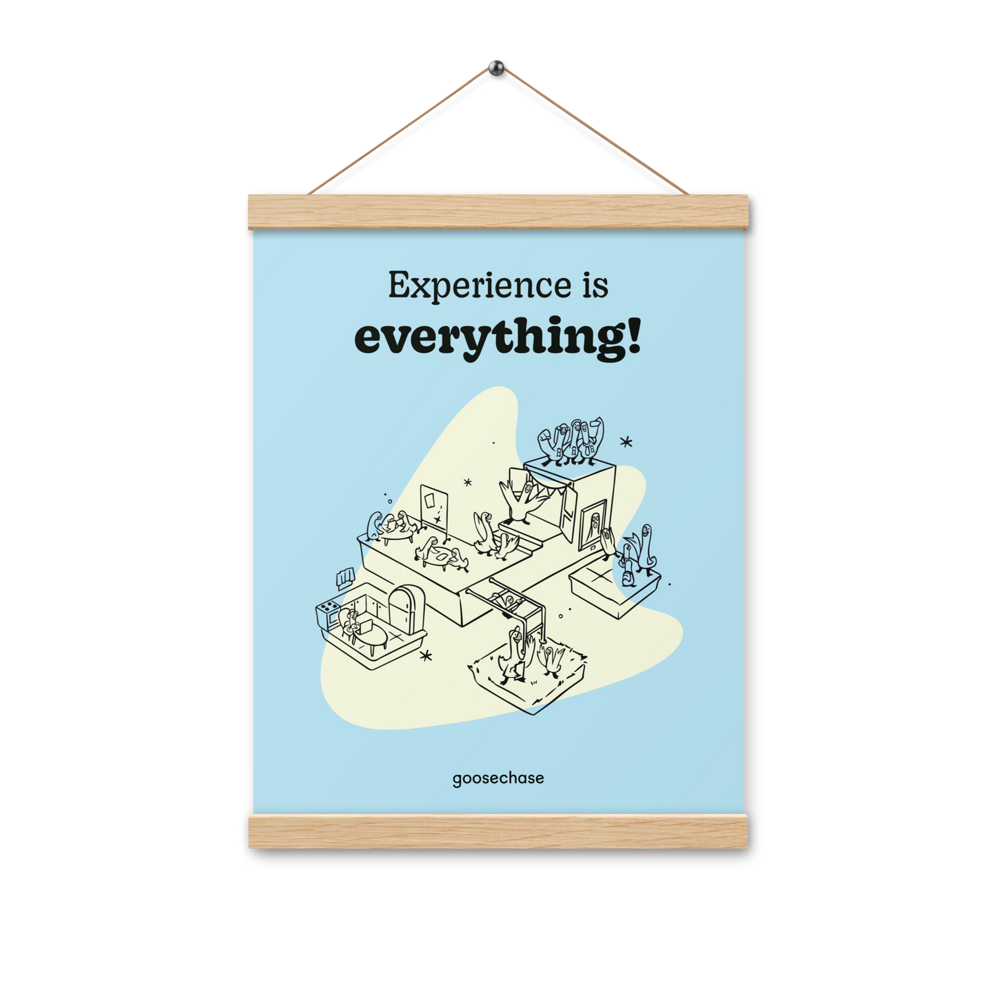 Experience is Everything in Education Poster with Hangers - 12x16