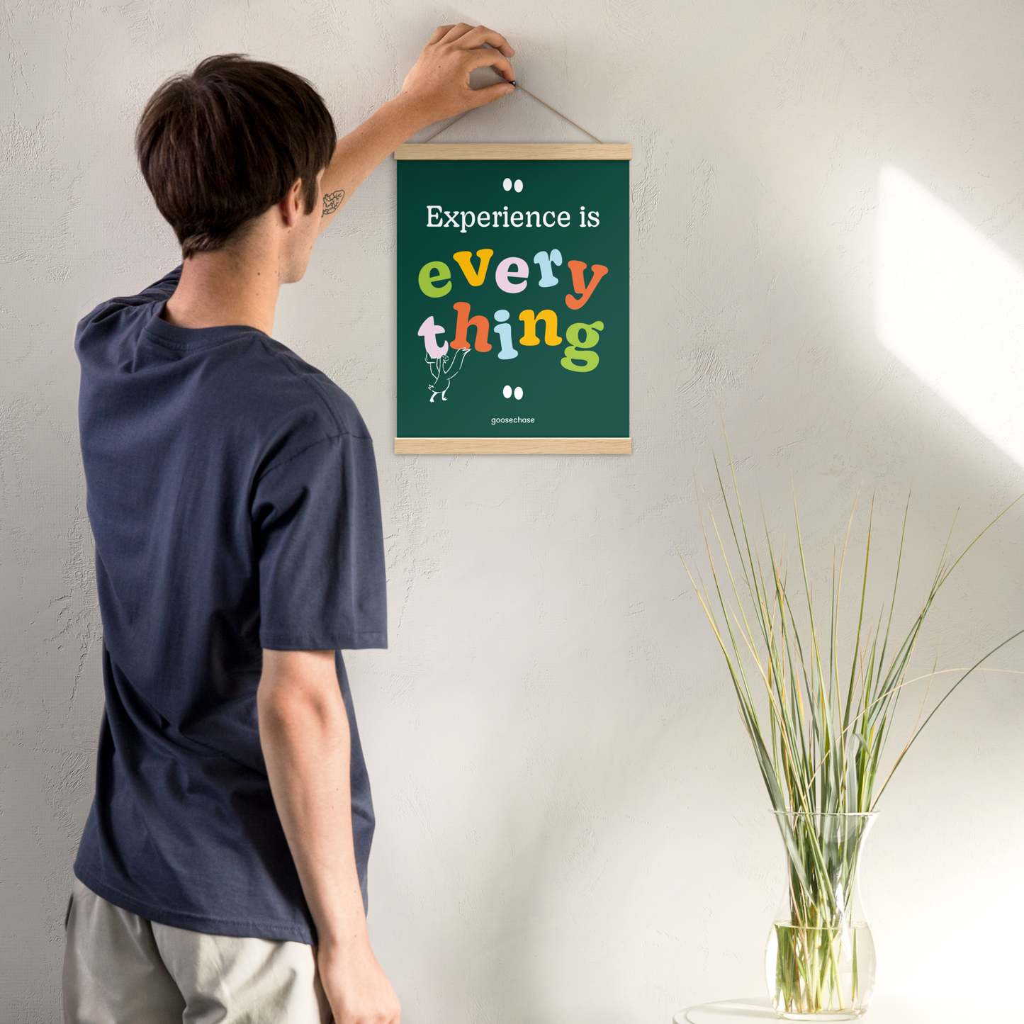 Experience is Everything Poster with Hangers - 12x16