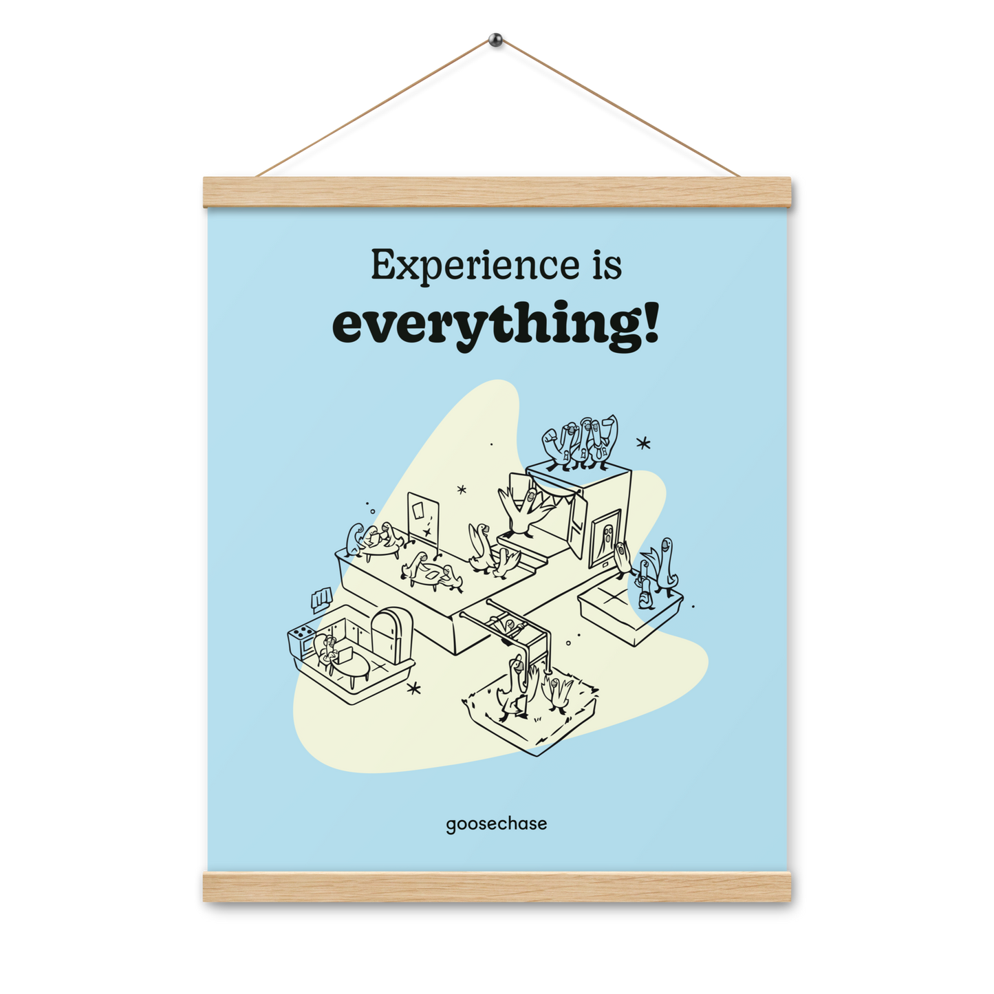 Experience is Everything in Education Poster with Hangers - 16x20