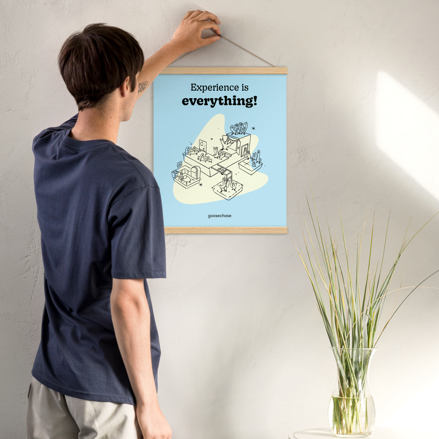 Experience is Everything in Education Poster with Hangers - 16x20