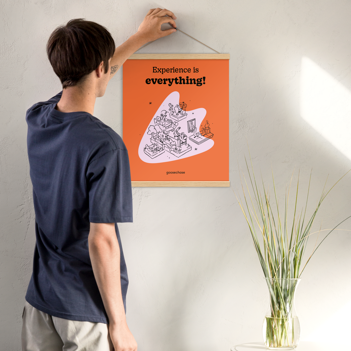 Experience is Everything Everywhere Poster with Hangers - 16x20