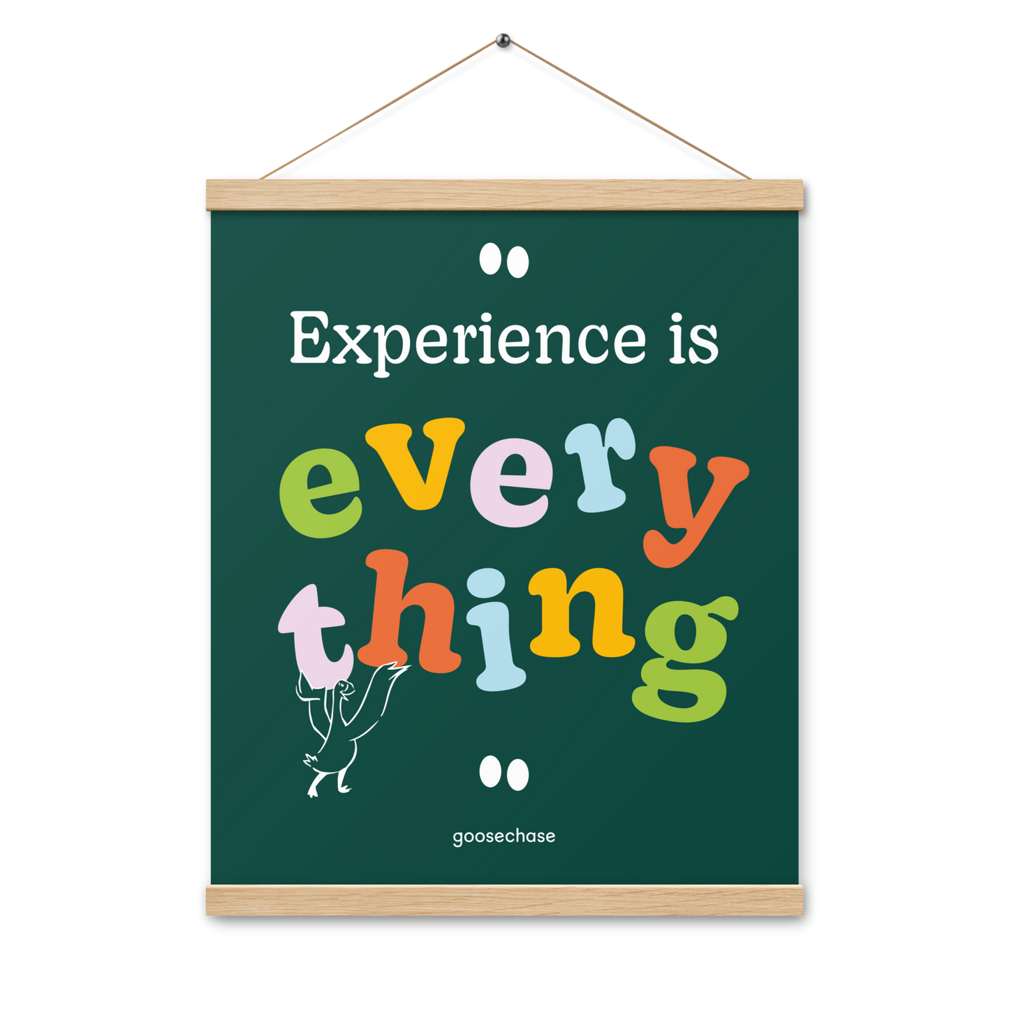 Experience is Everything Poster with Hangers - 16x20