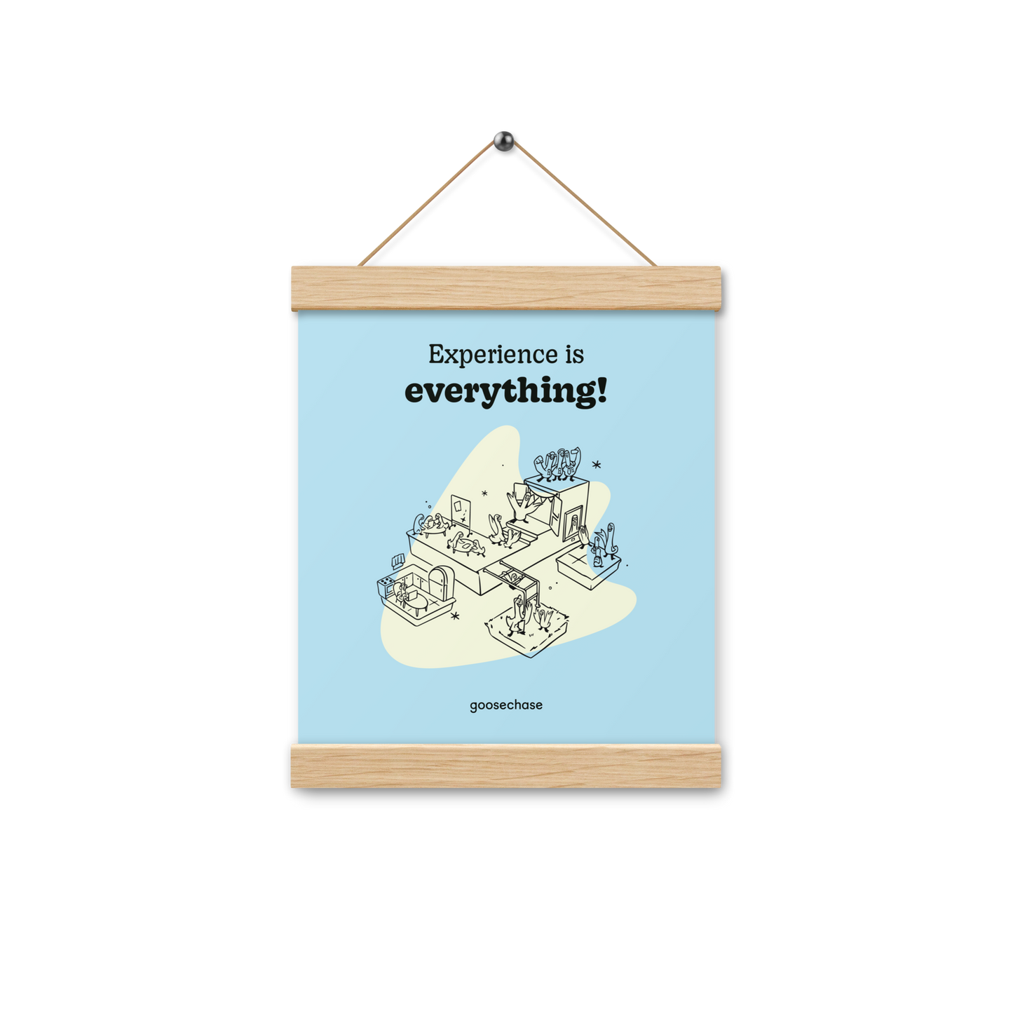 Experience is Everything in Education Poster with Hangers - 8x10