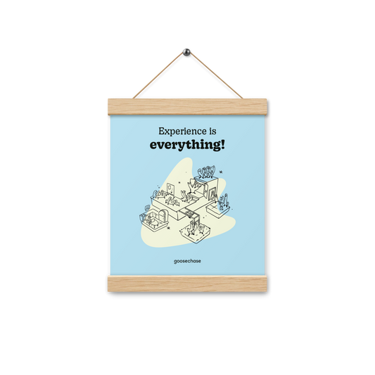 Experience is Everything in Education Poster with Hangers - 8x10