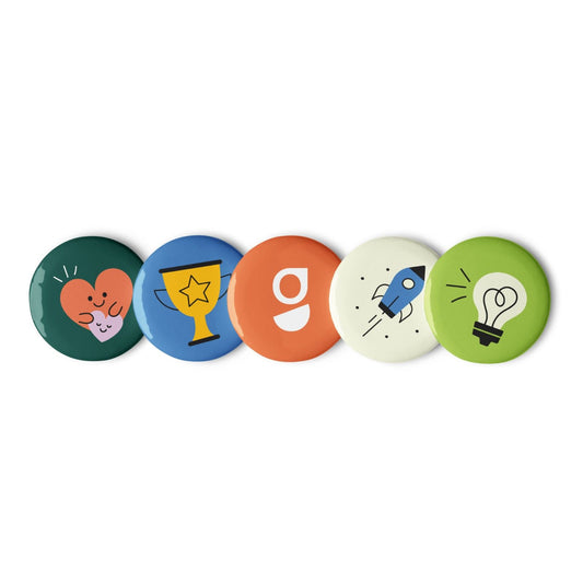 Quest & Conquer Pin Button Set
