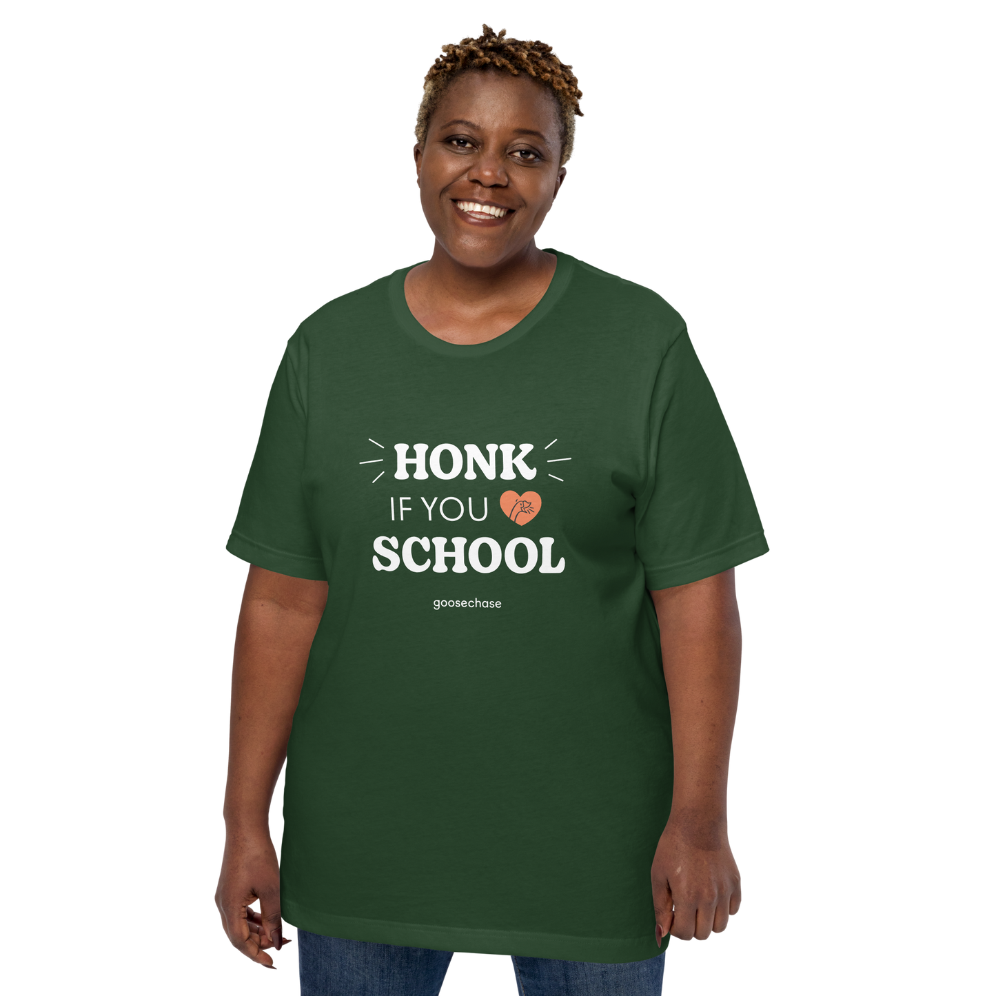 Honk If You Love School Unisex T-shirt - Green or Blue