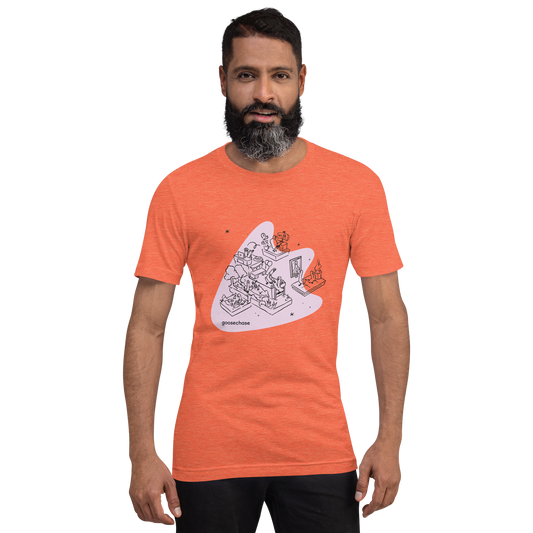 Goose Journeys Unisex T-shirt - Orange, Mustard, Cream or White