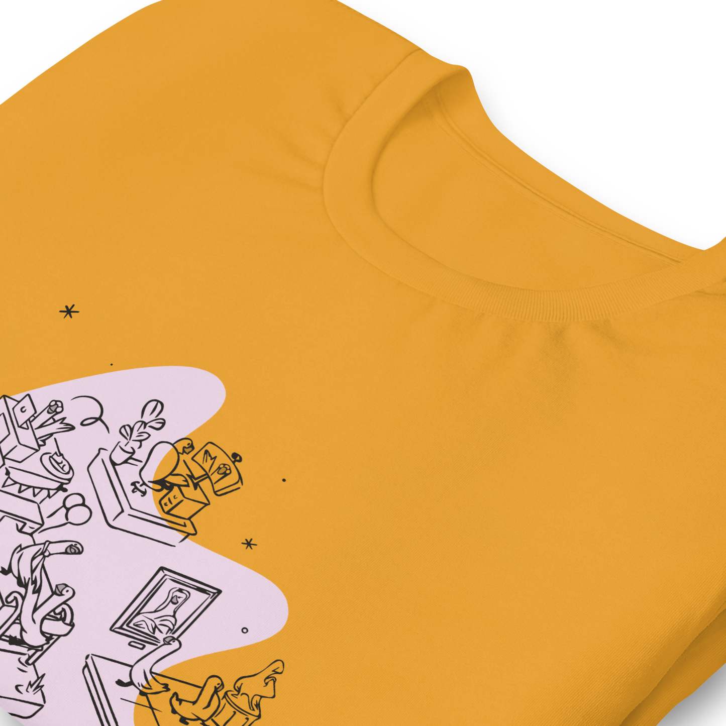 Goose Journeys Unisex T-shirt - Orange, Mustard, Cream or White