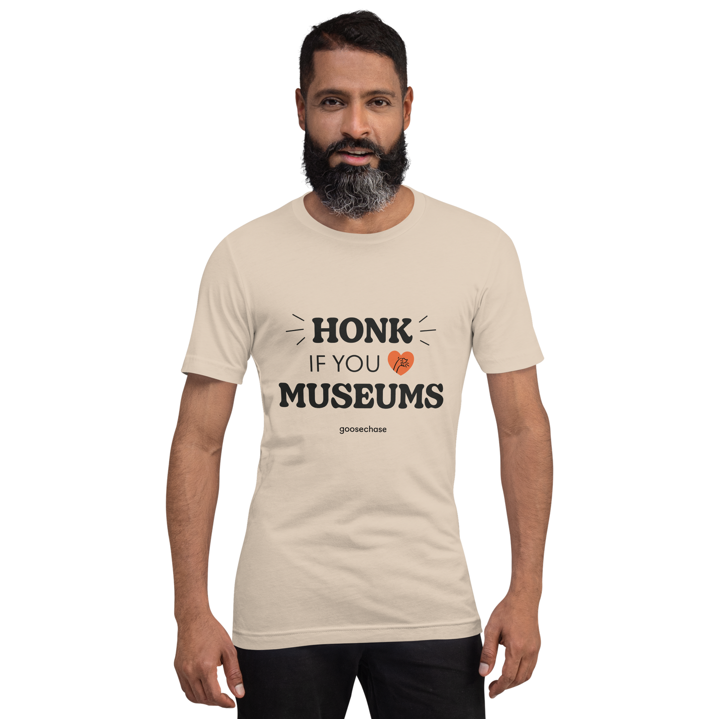 Honk if You Love Museums Unisex Shirt - White or Cream