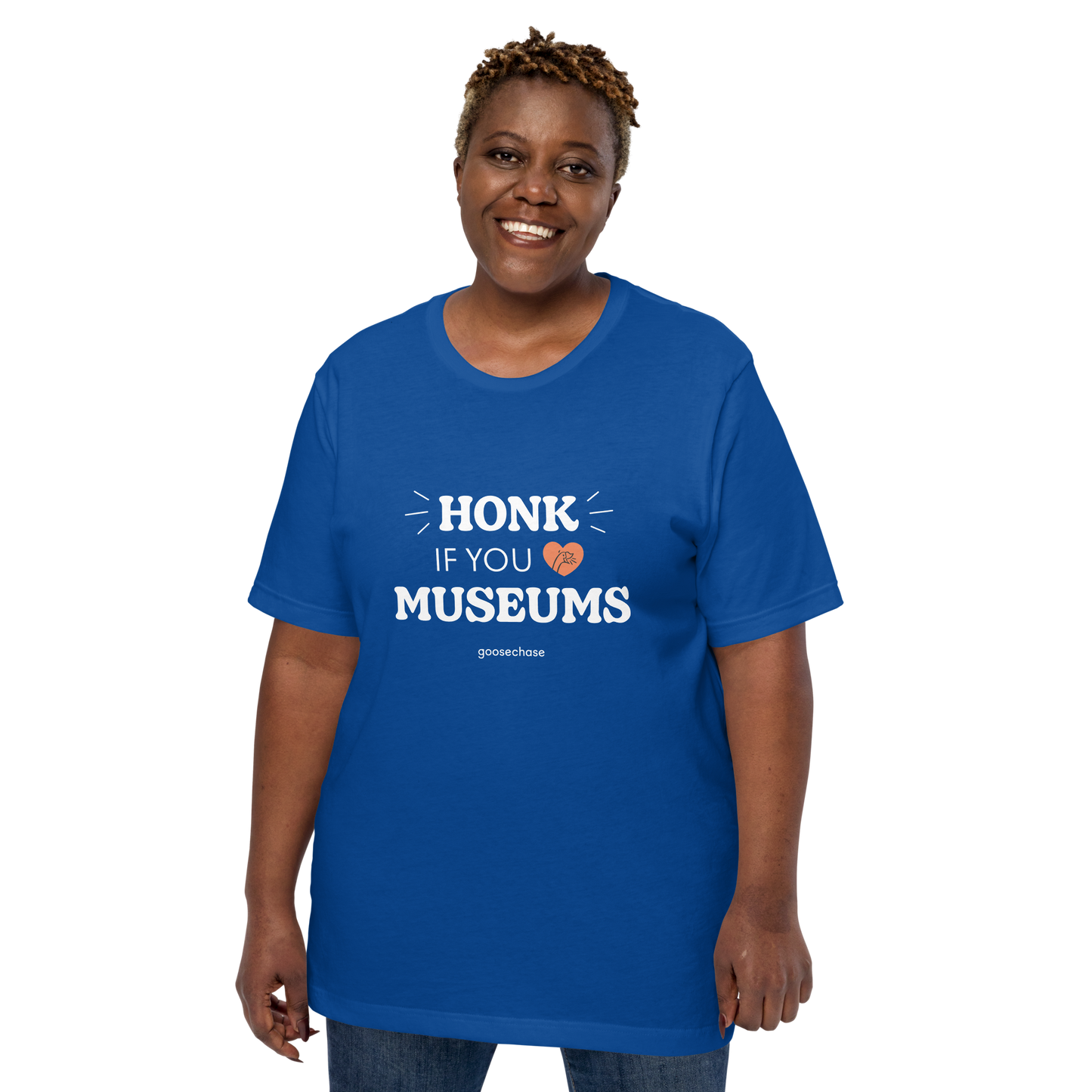 Honk if You Love Museums Unisex T-shirt - Green or Blue