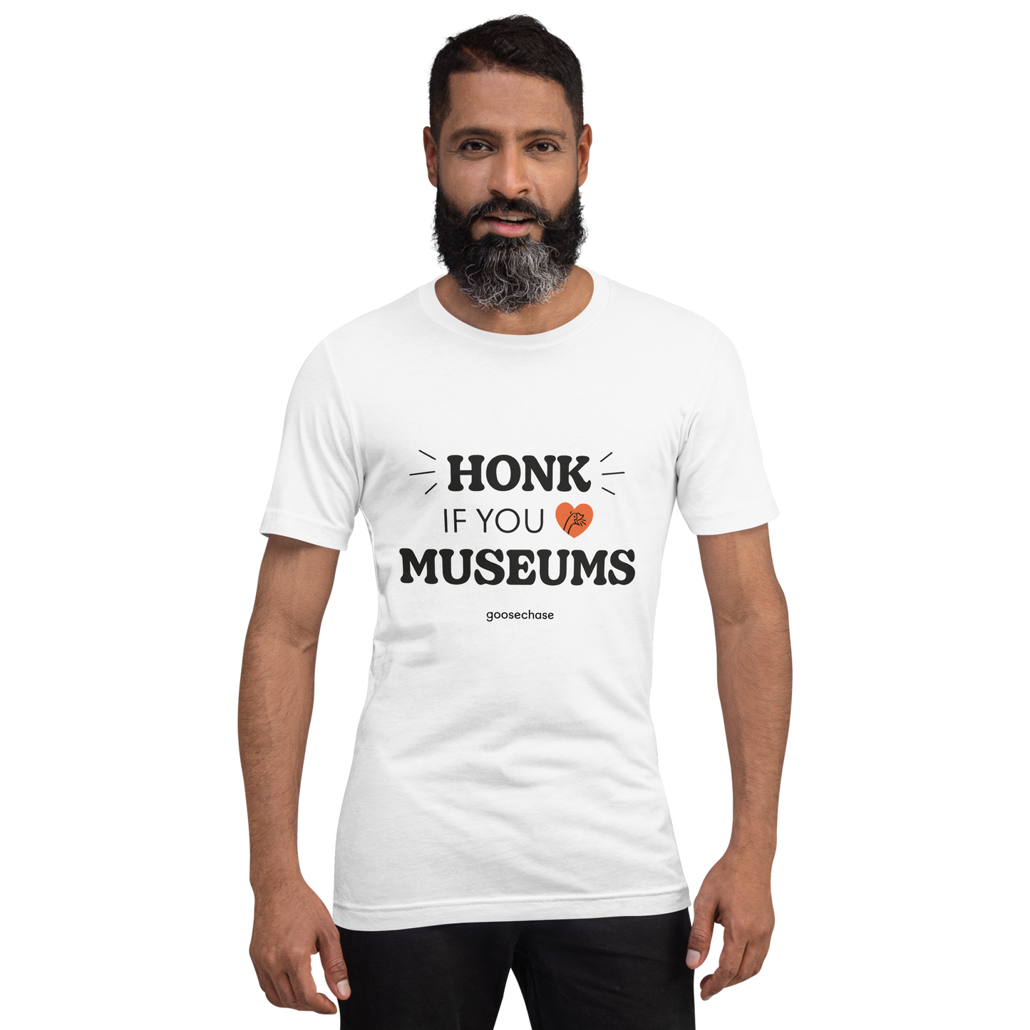 Honk if You Love Museums Unisex Shirt - White or Cream