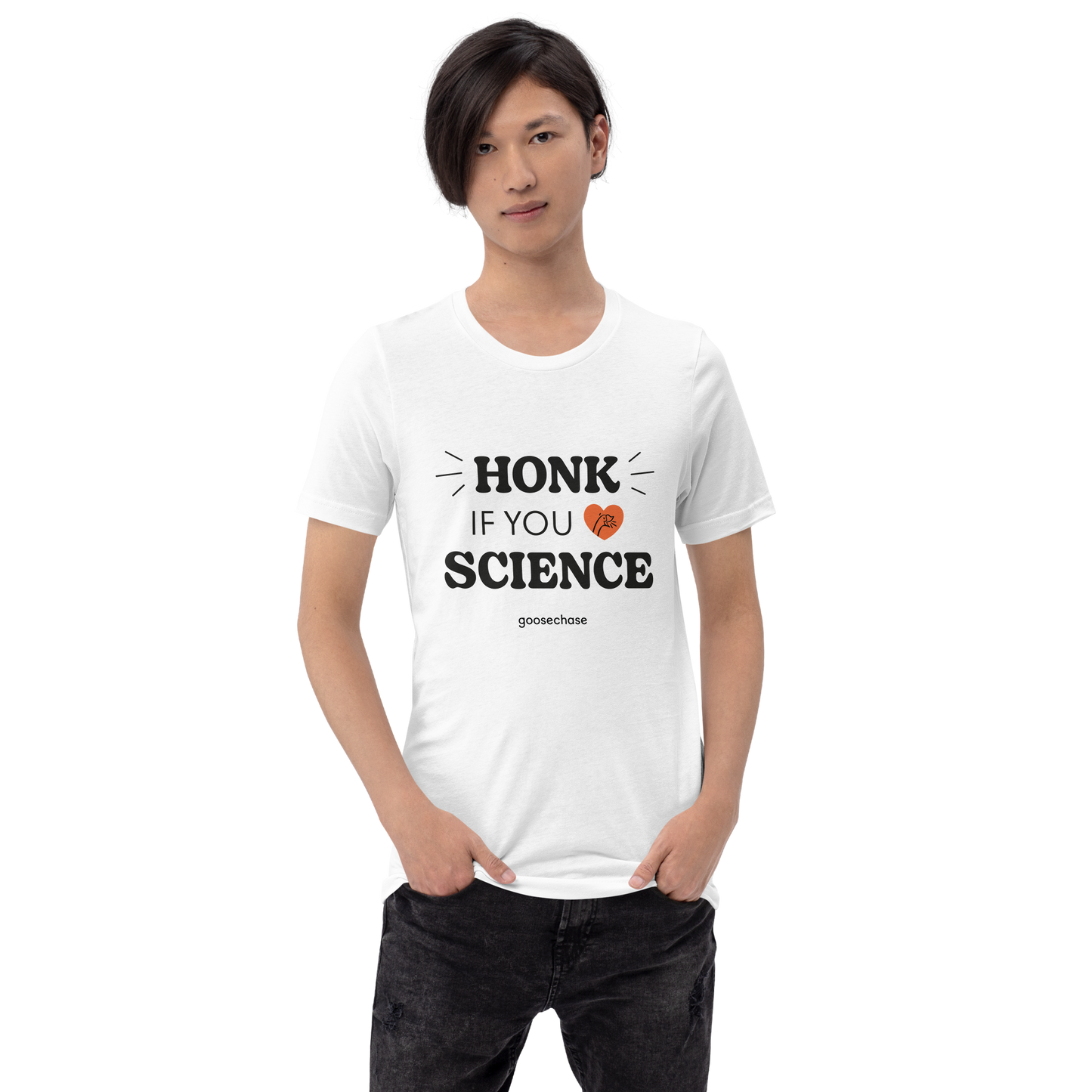 Honk If You Love Science Unisex T-shirt - White or Cream