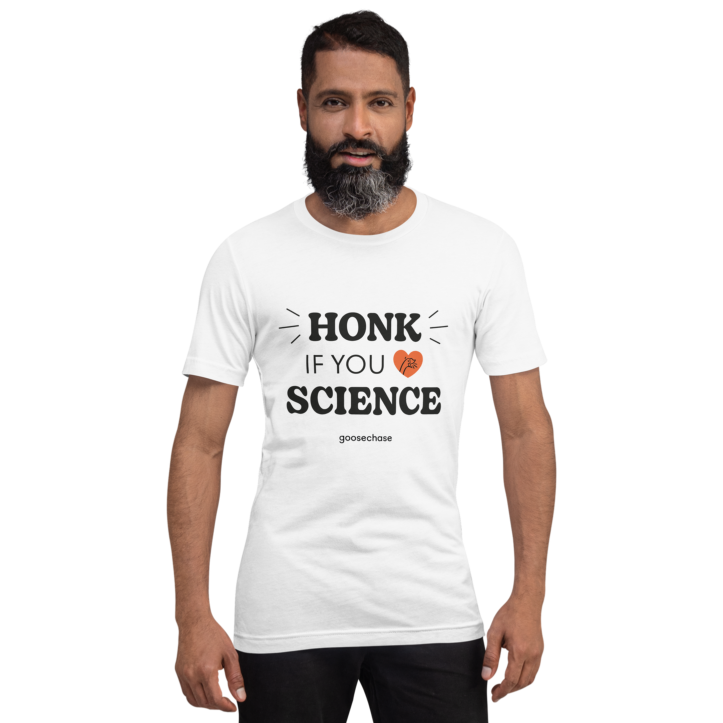 Honk If You Love Science Unisex T-shirt - White or Cream