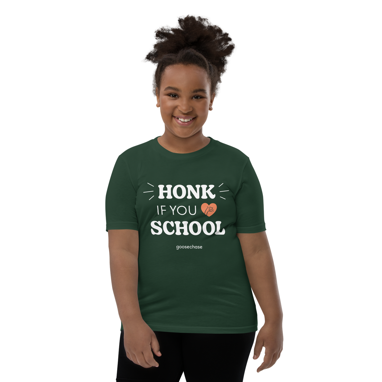 Honk If You Love School Youth T-Shirt - Green or Blue