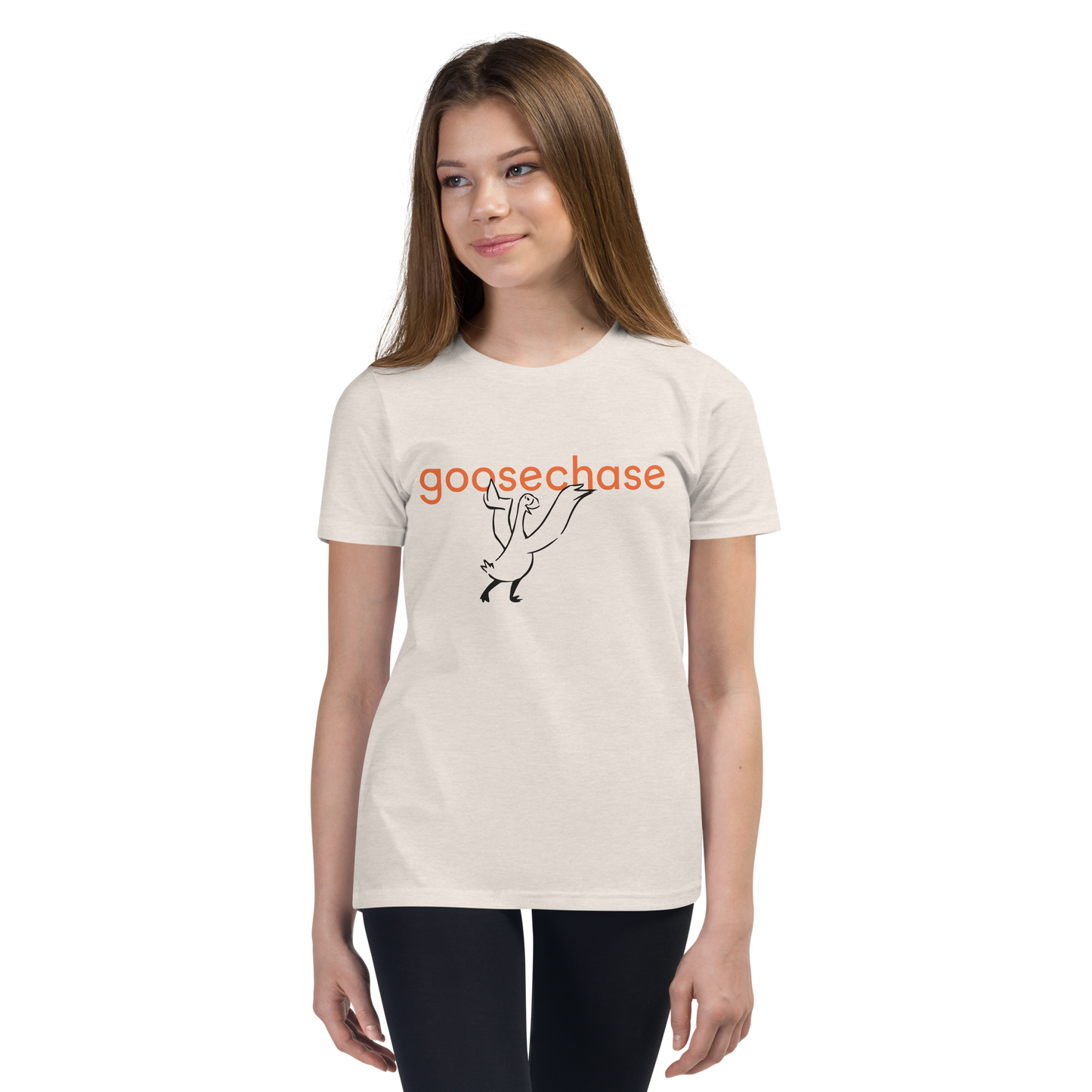 Goosechase Classic Youth T-Shirt - White or Cream