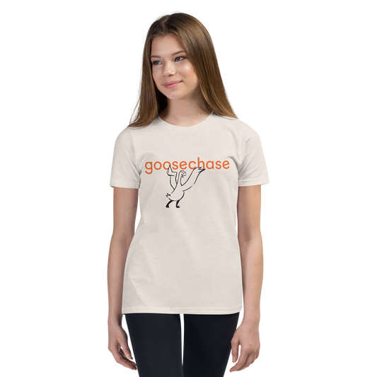 Goosechase Classic Youth T-Shirt - White or Cream