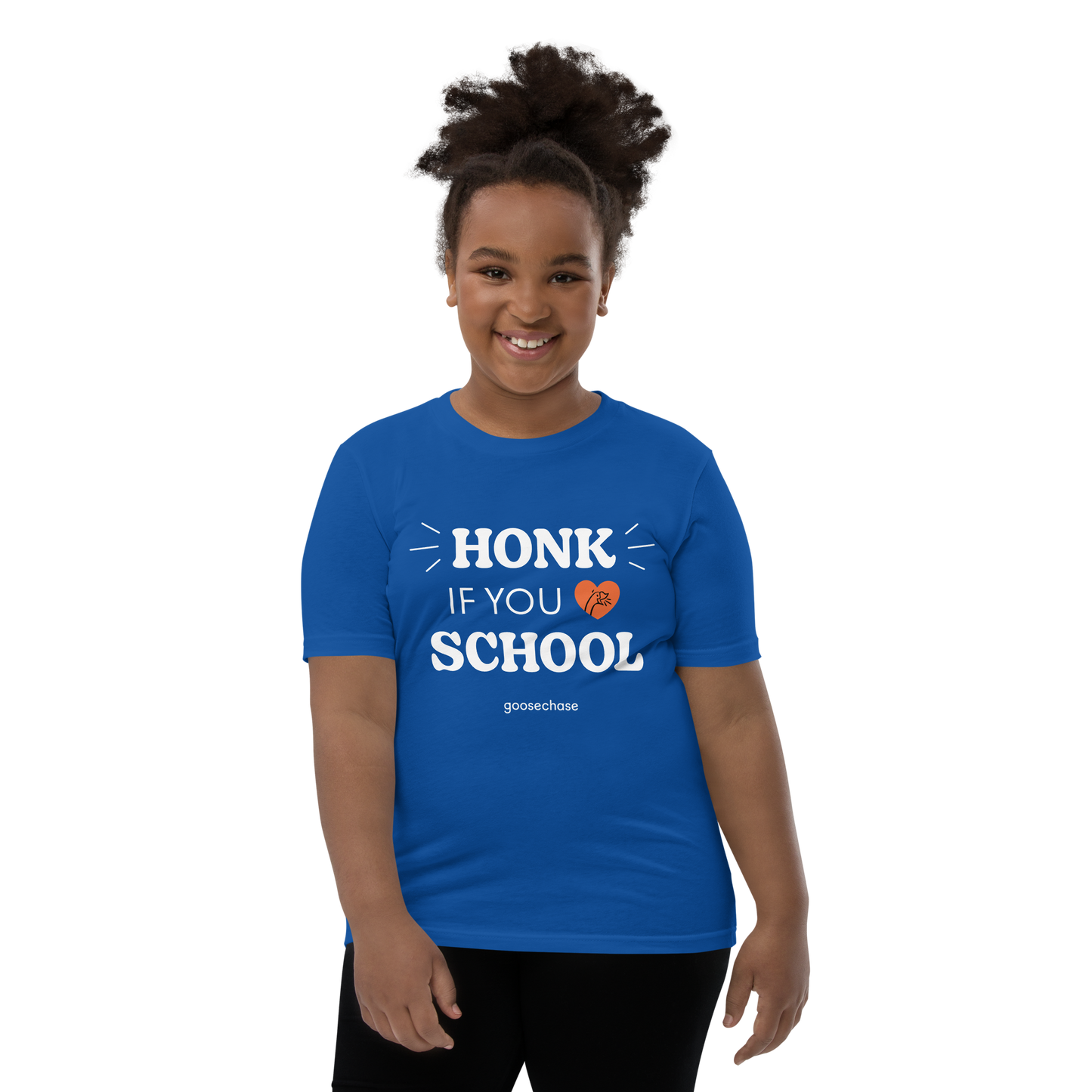 Honk If You Love School Youth T-Shirt - Green or Blue