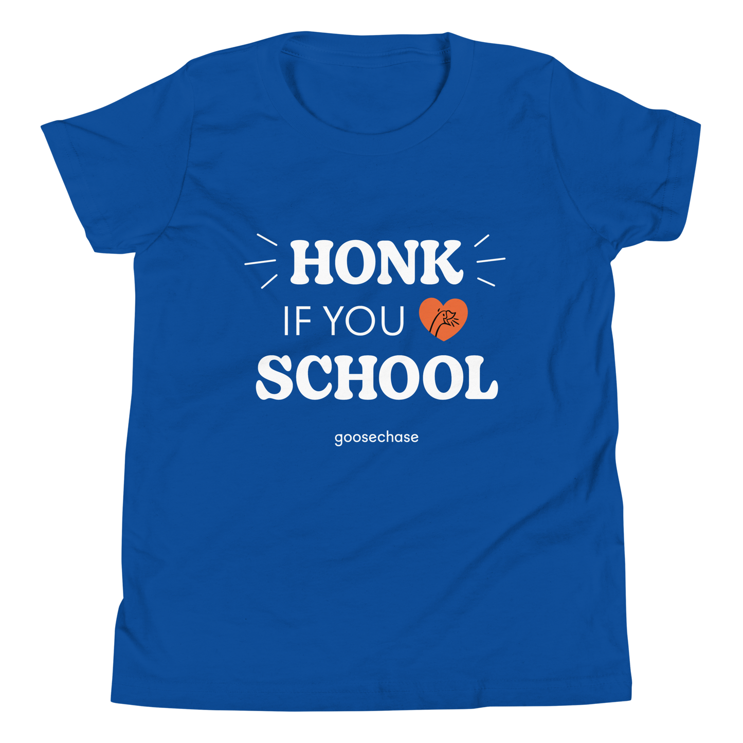 Honk If You Love School Youth T-Shirt - Green or Blue