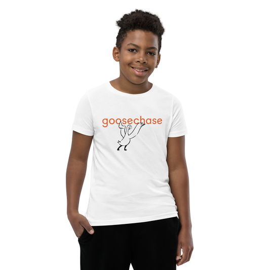 Goosechase Classic Youth T-Shirt - White or Cream